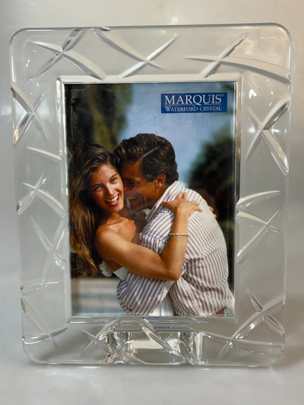 Marquis by Waterford Ceylon Crystal Picture Frame holds 5 x 7" Photo